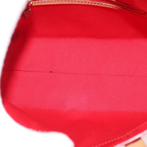 LOUIS VUITTON Monogram Vernis Reade PM Hand Bag Red Rouge M91088 LV Auth 140205 - Picture 13 of 16